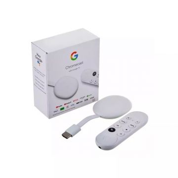 GOOGLE CHROMECAST 4K WITH GOOGLE TV SNOW